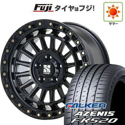 【新品国産車用5穴114.3】 夏タイヤ ホイール4本セット 225/55R18 ファルケン アゼニス FK520L MLJ エクストリームJ XJ08 8J 18インチ(送料無料)