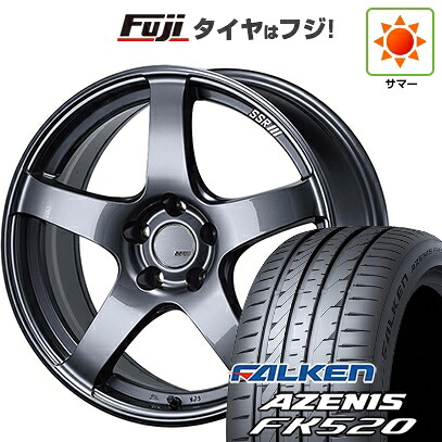 【新品国産車用5穴114.3】 夏タイヤ ホイール4本セット 235/50R18 ファルケン アゼニス FK520L SSR GT GTV01 グラファイトガンメタ【限定】 8.5J 18インチ(送料無料)