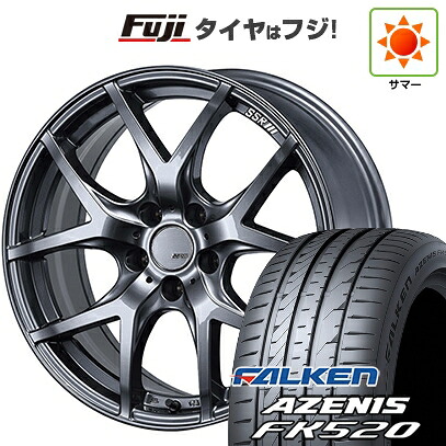 【新品国産車用5穴114.3】 夏タイヤ ホイール4本セット 225/50R18 ファルケン アゼニス FK520L SSR GT GTV03 グラファイトガンメタ【限定】 8J 18インチ(送料無料)