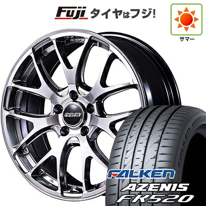 【新品国産車用5穴114.3】 夏タイヤ ホイール4本セット 225/45R18 ファルケン アゼニス FK520L RAYS レイズ ホムラ 2X7FA-C 7.5J 18インチ(送料無料)