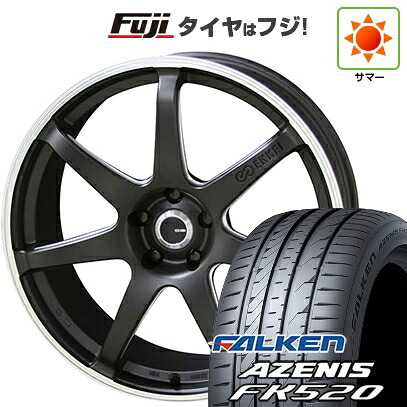 【新品国産車用5穴100】 夏タイヤ ホイール4本セット 225/55R18 ファルケン アゼニス FK520L ENKEI エンケイ TUNING SC38【限定】 8J 18インチ(送料無料)