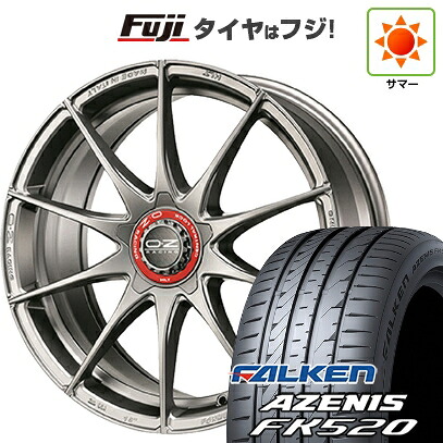 【新品国産車用5穴100】 夏タイヤ ホイール4本セット 225/55R18 ファルケン アゼニス FK520L OZ フォーミュラHLT 8J 18インチ(送料無料)