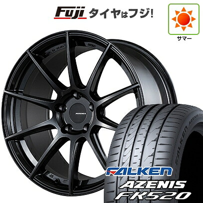 【新品国産車用5穴114.3】 夏タイヤ ホイール4本セット 225/40R18 ファルケン アゼニス FK520L ブリヂストン ポテンザ SW010 8.5J 18インチ(送料無料)