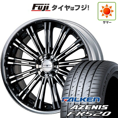 【新品国産車用5穴114.3】 夏タイヤ ホイール4本セット 245/40R19 ファルケン アゼニス FK520L WALD ヴァルド レノヴァティオ 2P R12-C 8J 19インチ(送料無料)