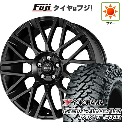 【新品国産車用5穴114.3】 夏タイヤ ホイール4本セット 225/65R17 ヨコハマ ジオランダー M/T G003 モモ リベンジ 7J 17インチ(送料無料)|フジ スペシャルセレクション