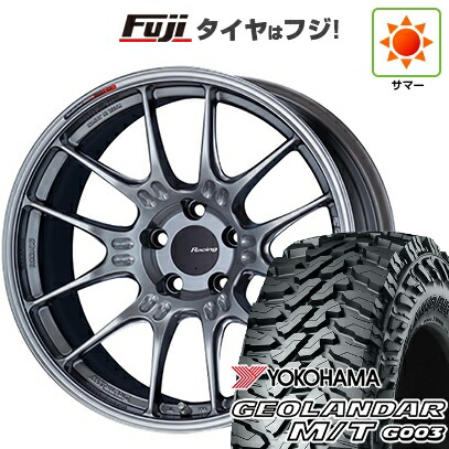 【新品国産車用5穴114.3】 夏タイヤ ホイール4本セット 225/65R17 ヨコハマ ジオランダー M/T G003 ENKEI エンケイ Racing GTC02 7.5J 17インチ(送料無料)