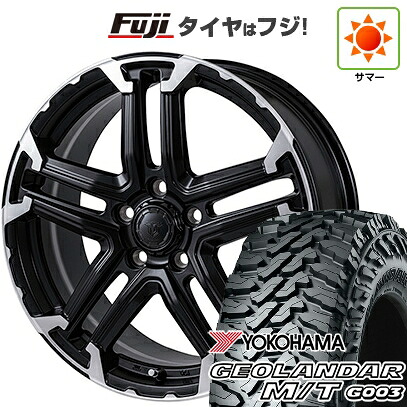 【新品国産車用5穴114.3】 夏タイヤ ホイール4本セット 225/65R17 ヨコハマ ジオランダー M/T G003 モンツァ JPスタイル MJ-T 7J 17インチ(送料無料)｜フジ スペシャルセレクション
