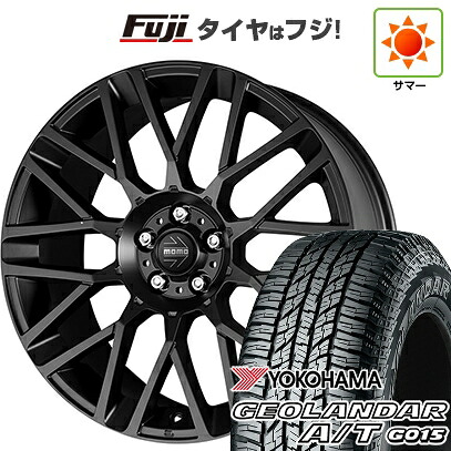 【新品国産車用5穴114.3】 夏タイヤ ホイール4本セット 225/65R17 ヨコハマ ジオランダー A/T G015 OWL/RBL モモ リベンジ 7J 17インチ(送料無料)