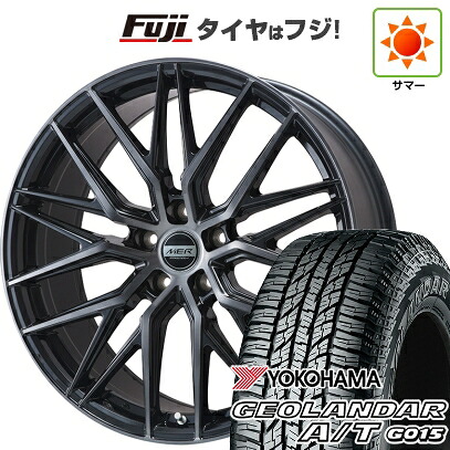 【新品国産車用5穴114.3】 夏タイヤ ホイール4本セット 225/65R17 ヨコハマ ジオランダー A/T G015 OWL/RBL プレミックス MER XMESH ブラッククリア 7J 17インチ(送料無料)|フジ スペシャルセレクション