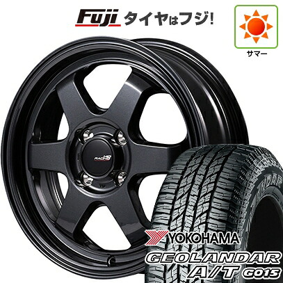 【新品国産車用5穴114.3】 夏タイヤ ホイール4本セット 225/60R17 ヨコハマ ジオランダー A/T G015 OWL/RBL MID WHEELS MID RACING R06 7.5J 17インチ(送料無料)|フジ スペシャルセレクション