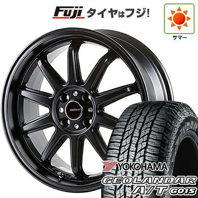 【新品国産車用5穴114.3】 夏タイヤ ホイール4本セット 225/65R17 ヨコハマ ジオランダー A/T G015 OWL/RBL ゴジゲン ファイヤーボールダブルアール 7J 17インチ(送料無料)|フジ スペシャルセレクション
