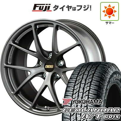 【新品国産車用5穴100】 夏タイヤ ホイール4本セット 225/60R17 ヨコハマ ジオランダー A/T G015 OWL/RBL BBS JAPAN RI-A 7.5J 17インチ(送料無料)｜フジ スペシャルセレクション