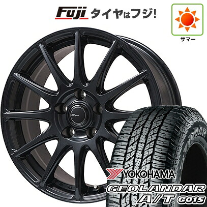 【新品国産車用5穴114.3】 夏タイヤ ホイール4本セット 225/65R17 ヨコハマ ジオランダー A/T G015 OWL/RBL ビッグウエイ BWスポーツ S-120 ダークガンメタ 7J 17インチ(送料無料)|フジ スペシャルセレクション