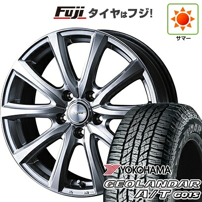 【新品国産車用5穴114.3】 夏タイヤ ホイール4本セット 225/65R17 ヨコハマ ジオランダー A/T G015 OWL/RBL WEDS ウェッズ ジョーカー スマッシュ 7J 17インチ(送料無料)|フジ スペシャルセレクション