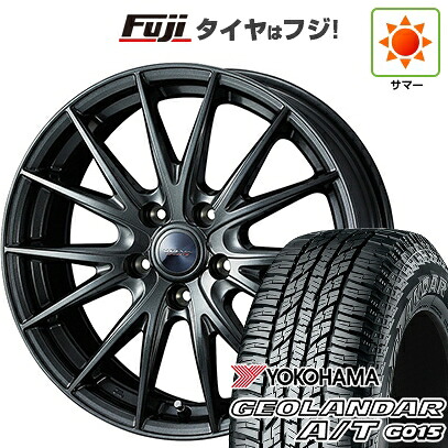【新品国産車用5穴114.3】 夏タイヤ ホイール4本セット 225/65R17 ヨコハマ ジオランダー A/T G015 OWL/RBL WEDS ウェッズ ヴェルバ スポルトII 7J 17インチ(送料無料)|フジ スペシャルセレクション