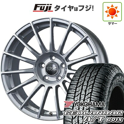 【新品国産車用5穴114.3】 夏タイヤ ホイール4本セット 225/65R17 ヨコハマ ジオランダー A/T G015 OWL/RBL OZ スーパーツーリズモ LM 7.5J 17インチ(送料無料)