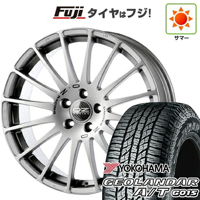 【新品国産車用5穴114.3】 夏タイヤ ホイール4本セット 225/60R17 ヨコハマ ジオランダー A/T G015 OWL/RBL OZ スーパーツーリズモ GT 7J 17インチ(送料無料)｜フジ スペシャルセレクション