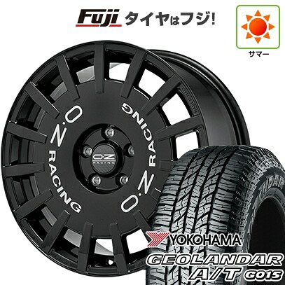 【新品国産車用5穴114.3】 夏タイヤ ホイール4本セット 225/60R17 ヨコハマ ジオランダー A/T G015 OWL/RBL OZ ラリーレーシング 7J 17インチ(送料無料)｜フジ スペシャルセレクション