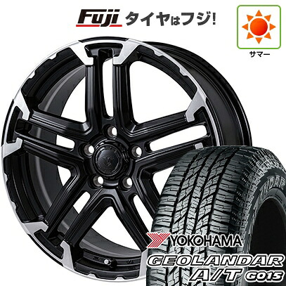 【新品国産車用5穴114.3】 夏タイヤ ホイール4本セット 225/65R17 ヨコハマ ジオランダー A/T G015 OWL/RBL モンツァ JPスタイル MJ-T 7J 17インチ(送料無料)