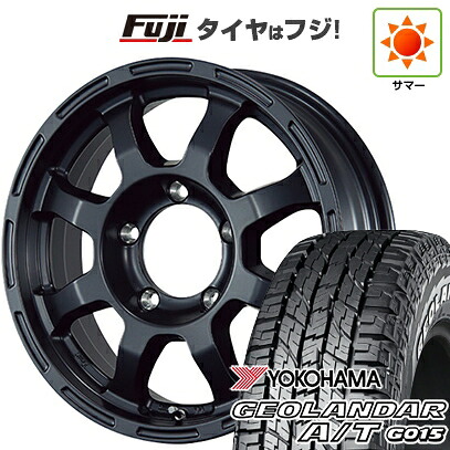 【新品】ジムニー 夏タイヤ ホイール4本セット 185/85R16 ヨコハマ ジオランダー A/T G015 WL/RBL TWS グランヴァード Elan 5.5J 16インチ(送料無料)