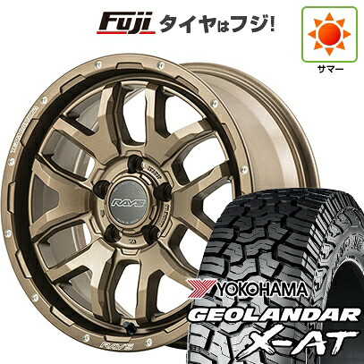 【新品】ランクル70(GDJ76W) 夏タイヤ ホイール4本セット 265/70R16 116 T XL ヨコハマ ジオランダー X-AT G016 RBL RAYS レイズ デイトナ F6ブースト 8J 16インチ(送料無料)