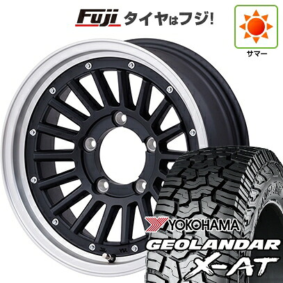 【新品】ジムニーシエラ/ジムニーノマド 夏タイヤ ホイール4本セット 215/70R16 ヨコハマ ジオランダー X-AT G016 RBL ハートボイス マウンテンフック 6J 16インチ(送料無料)｜フジ スペシャルセレクション