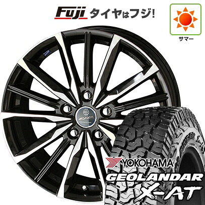 【新品国産車用5穴114.3】 夏タイヤ ホイール4本セット 235/60R18 ヨコハマ ジオランダー X-AT G016 OWL 共豊 スマック ヴァルキリー 8J 18インチ(送料無料)｜フジ スペシャルセレクション