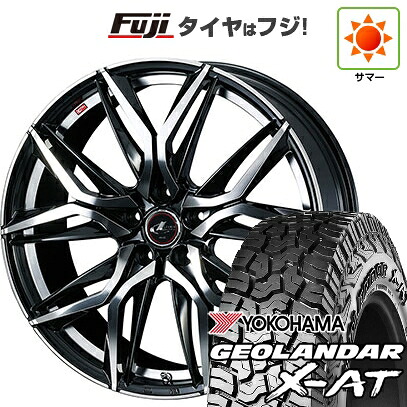 【新品国産車用5穴114.3】 夏タイヤ ホイール4本セット 235/60R18 ヨコハマ ジオランダー X-AT G016 OWL WEDS ウェッズ レオニス LM 7J 18インチ(送料無料)