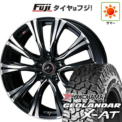 【新品国産車用5穴114.3】 夏タイヤ ホイール4本セット 235/60R18 ヨコハマ ジオランダー X-AT G016 OWL WEDS ウェッズ レオニス VR 7J 18インチ(送料無料)