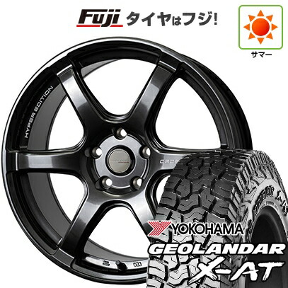 【新品国産車用5穴114.3】 夏タイヤ ホイール4本セット 235/60R18 ヨコハマ ジオランダー X-AT G016 OWL ホットスタッフ クロススピード ハイパーエディションRS6 7.5J 18インチ(送料無料)