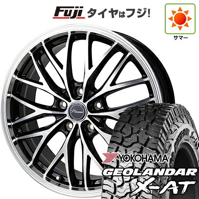 【新品国産車用5穴114.3】 夏タイヤ ホイール4本セット 235/60R18 ヨコハマ ジオランダー X-AT G016 OWL ホットスタッフ クロノス CH-113 7J 18インチ(送料無料)｜フジ スペシャルセレクション