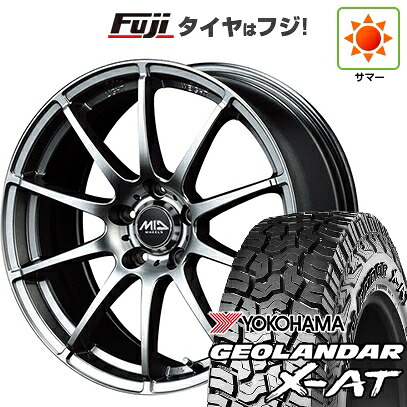 【新品国産車用5穴114.3】 夏タイヤ ホイール4本セット 235/60R18 ヨコハマ ジオランダー X-AT G016 OWL MID WHEELS スタッグ メタリックグレー 7J 18インチ(送料無料)