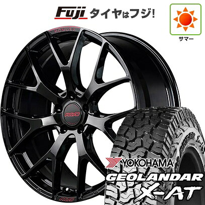 【新品国産車用5穴114.3】 夏タイヤ ホイール4本セット 235/60R18 ヨコハマ ジオランダー X-AT G016 OWL RAYS レイズ ホムラ 2X7FT SPEC-M 7.5J 18インチ(送料無料)