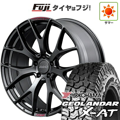 【新品国産車用5穴114.3】 夏タイヤ ホイール4本セット 235/60R18 ヨコハマ ジオランダー X-AT G016 OWL RAYS レイズ ホムラ 2X7FT SPORT EDITION 7.5J 18インチ(送料無料)