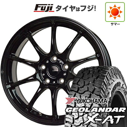 【新品国産車用5穴114.3】 夏タイヤ ホイール4本セット 235/60R18 ヨコハマ ジオランダー X-AT G016 OWL ホットスタッフ ジースピード G-07 7.5J 18インチ(送料無料)｜フジ スペシャルセレクション