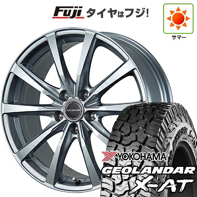 【新品国産車用5穴114.3】 夏タイヤ ホイール4本セット 235/60R18 ヨコハマ ジオランダー X-AT G016 OWL ブリヂストン バルミナ LS10 7.5J 18インチ(送料無料)
