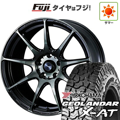 【新品国産車用5穴114.3】 夏タイヤ ホイール4本セット 235/60R18 ヨコハマ ジオランダー X-AT G016 OWL WEDS ウェッズスポーツ SA-99R 7.5J 18インチ(送料無料)|フジ スペシャルセレクション