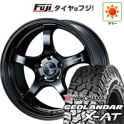 【新品国産車用5穴114.3】 夏タイヤ ホイール4本セット 235/60R18 ヨコハマ ジオランダー X-AT G016 OWL WEDS ウェッズスポーツ RN-05M 7.5J 18インチ(送料無料)