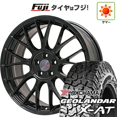 【新品国産車用5穴114.3】 夏タイヤ ホイール4本セット 235/60R18 ヨコハマ ジオランダー X-AT G016 OWL ENKEI エンケイ PerformanceLine PFM1 フジオリジナルカラー 7.5J 18インチ(送料無料)|フジ スペシャルセレクション