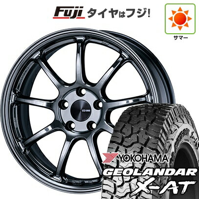 【新品国産車用5穴114.3】 夏タイヤ ホイール4本セット 235/60R18 ヨコハマ ジオランダー X-AT G016 OWL ENKEI エンケイ PerformanceLine PF09 LIMITED EDITION 7.5J 18インチ(送料無料)