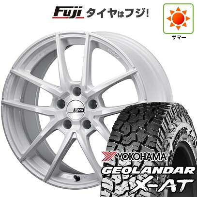 【新品国産車用5穴114.3】 夏タイヤ ホイール4本セット 235/60R18 ヨコハマ ジオランダー X-AT G016 OWL SSR ライナー タイプ10モノブロック 7.5J 18インチ(送料無料)