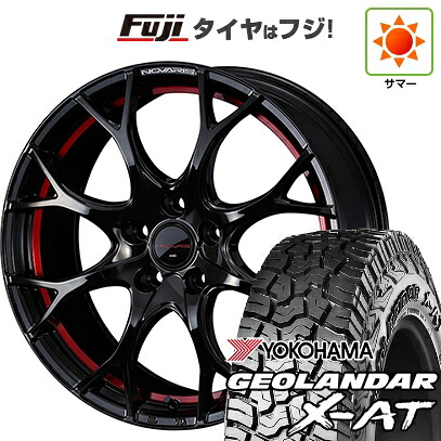 【新品国産車用5穴114.3】 夏タイヤ ホイール4本セット 235/60R18 ヨコハマ ジオランダー X-AT G016 OWL WEDS ウェッズ ノヴァリス ローグ UY 8J 18インチ(送料無料)