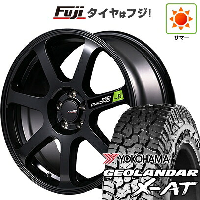 【新品国産車用5穴114.3】 夏タイヤ ホイール4本セット 235/60R18 ヨコハマ ジオランダー X-AT G016 OWL MID WHEELS MID RACING R07 タイプS 8J 18インチ(送料無料)