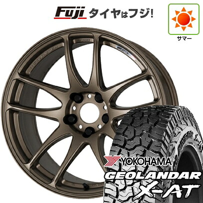 【新品国産車用5穴114.3】 夏タイヤ ホイール4本セット 235/60R18 ヨコハマ ジオランダー X-AT G016 OWL WORK ワーク エモーション CR kiwami 7.5J 18インチ(送料無料)