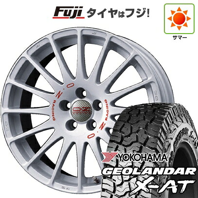 【新品国産車用5穴114.3】 夏タイヤ ホイール4本セット 235/60R18 ヨコハマ ジオランダー X-AT G016 OWL OZ スーパーツーリズモ WRC 8J 18インチ(送料無料)