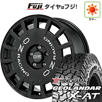【新品国産車用5穴114.3】 夏タイヤ ホイール4本セット 225/65R17 ヨコハマ ジオランダー X-AT G016 OWL OZ ラリーレーシング 7J 17インチ(送料無料)