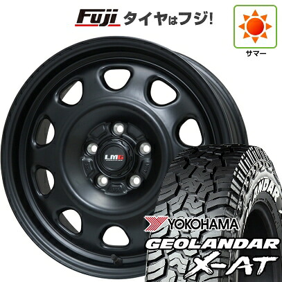 【新品】デリカD5 夏タイヤ ホイール4本セット 225/70R16 ヨコハマ ジオランダー X-AT G016 WL レアマイスター LMG OFF-STYLE(マットブラック) 7J 16インチ(送料無料) 81,675円