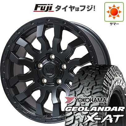【新品】デリカD5 夏タイヤ ホイール4本セット 225/70R16 ヨコハマ ジオランダー X-AT G016 WL トピー ヴァブロ RR-01【限定】 7J 16インチ(送料無料)|フジ スペシャルセレクション