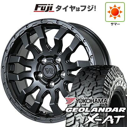 【新品】デリカD5 夏タイヤ ホイール4本セット 225/70R16 ヨコハマ ジオランダー X-AT G016 WL トピー ヴァブロ RR-01 7J 16インチ(送料無料)
