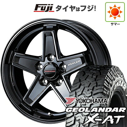 【新品】デリカD5 夏タイヤ ホイール4本セット 225/70R16 ヨコハマ ジオランダー X-AT G016 WL WEDS ウェッズアドベンチャー キーラータクティクス グロスブラック 7J 16インチ(送料無料)